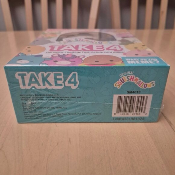 Collectible Squishmallows Take 4 Card Game + Benny The Bigfoot Plush - Brand New - Picture 6 of 6